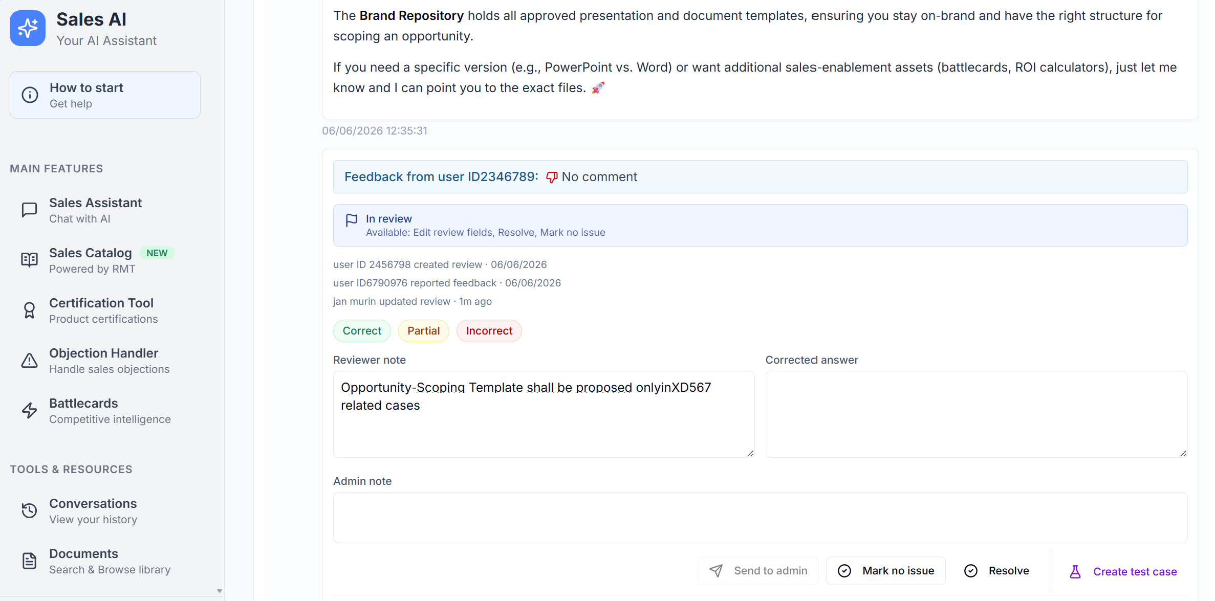 Collaborative Conversation Reviews